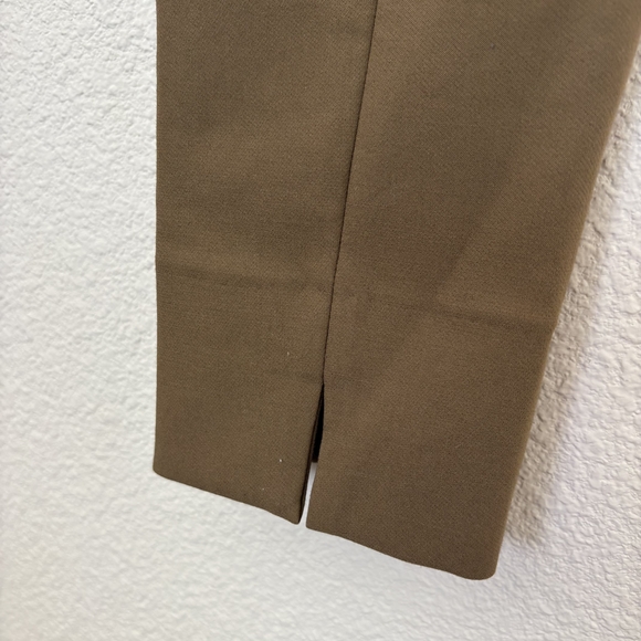 Vince Italian Cotton-Blend Stitch-Front Seam Legging Size XXS Oak Wood Pants - Picture 8 of 9